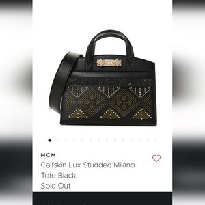 MCM Studed Milano Tote *Rare*